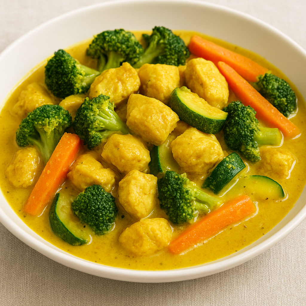 chicken curry with veggies